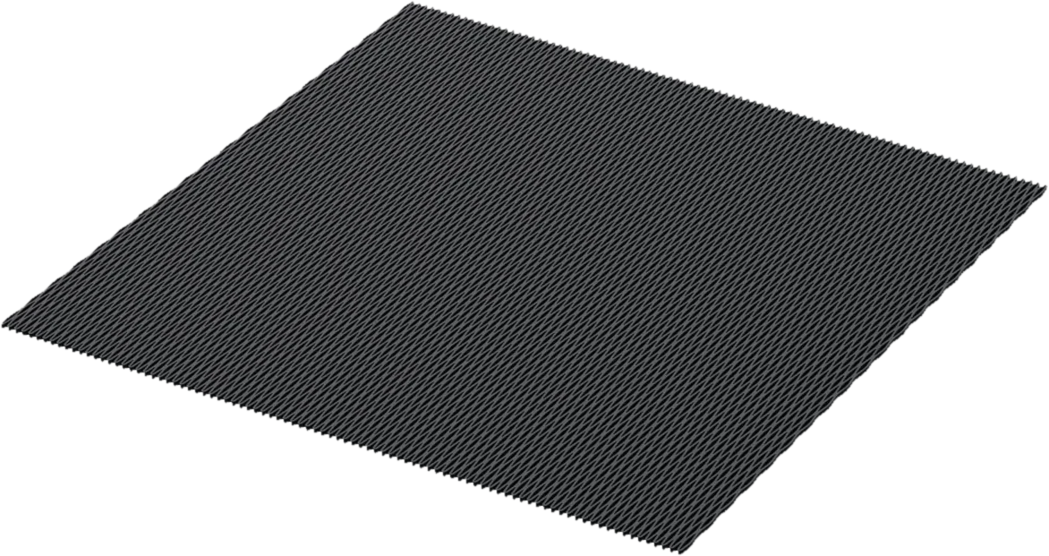 An EMS lattice panel laid flat